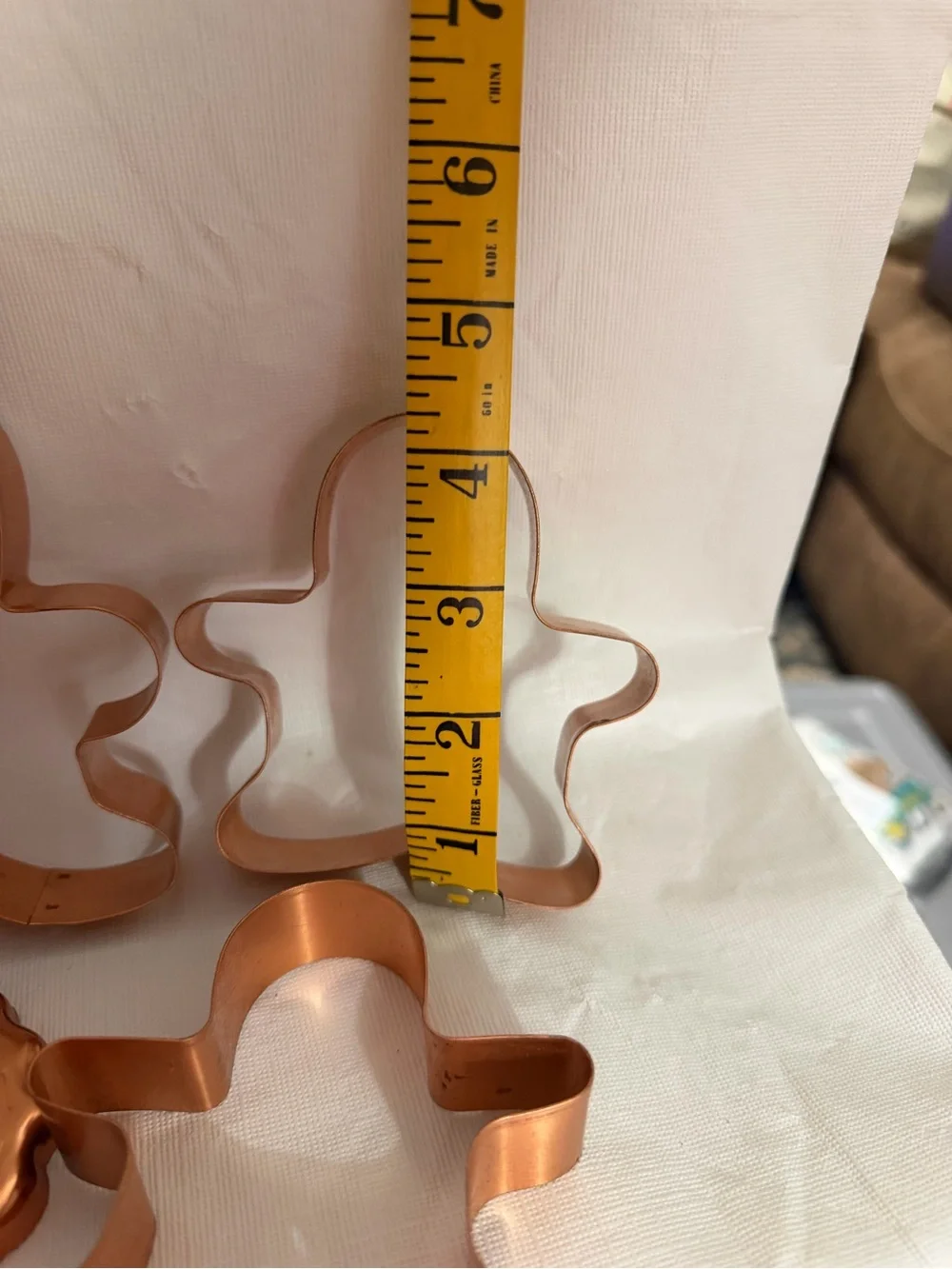 Vintage Copper and Silver Holiday Cookie Cutter lot